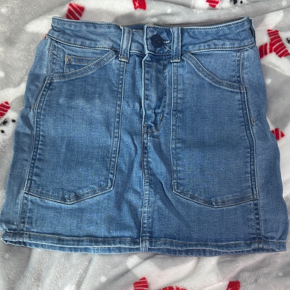 American Eagle Outfitters Light Blue Denim Mini Skirt